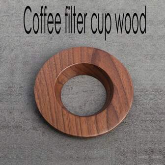 1 pieza Soporte para filtro de café para filtro de café V60 de vertido, filtro de papel Origami, soporte de madera para vuelta al colegio