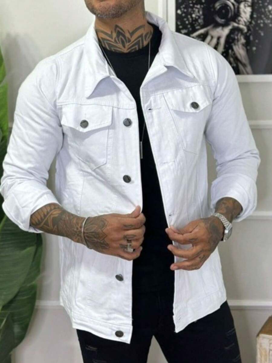 Men Jackets & Coats - White - View 1
