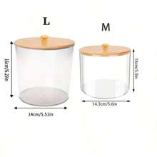 Laundry Pods Container For Laundry Room Organization And Storage Box, Large Capacity Acrylic Laundry Detergent Powder Container Dispenser With Bamboo Lids For Organizing - Transparent - View 13