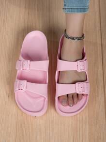 Women Slides - Berwarna merah muda - View 3