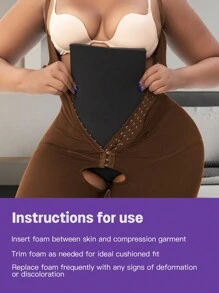 larrycard 3pcs Compression Abdominal Belly Lipo Foam Pad Tummy Tucks Faja Ab Board
