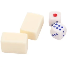 豪華禮物：附有146塊麻將牌、骰子和攜帶式儲物盒的小型麻將遊戲套裝- 適合成人和家庭！標配獨特蛇皮盒的小型麻將，旅行尺寸的桌遊，帶來娛樂和家庭歡樂，非常適合作為節日禮物 - 彩色 - 查看 3