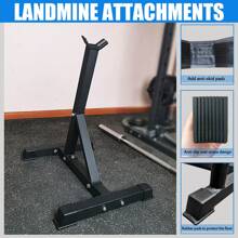 Heavy Duty Fitness Stand For LAT Pulldown Attachments & LAT BarEquipment, Viking Press Landmine Handle For 2-Inch Barbell, T-Bar Row Attachment Core Strength Training Accessories, Shoulder Press Landmine Attachment Equipment - Black - View 3