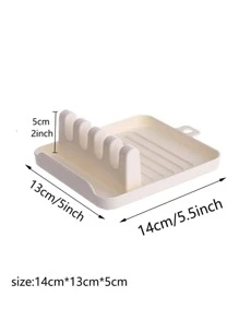 1 pièce Couvercle de pot résistant aux déversements en plastique, élévateur de couvercle multifonction blanc moderne résistant aux déversements pour la cuisine