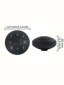 4.5 Inch 8 Notes Handpan Drum, Mini Steel Tongue Drum, Portable Hang Drum, Hand Drum, Beginner Simple Percussion Instrument, Ramadan Gift