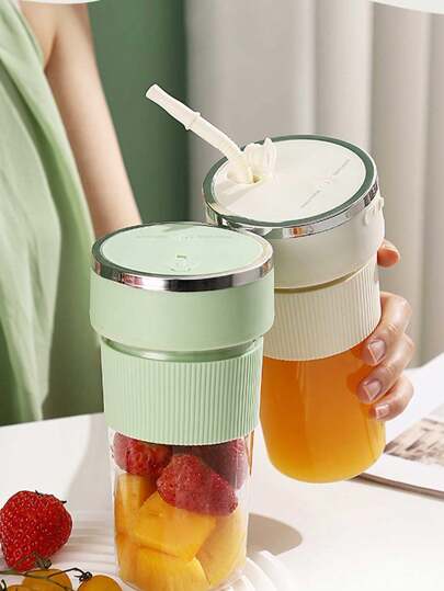便携式榨汁机、迷你果汁杯、奶昔和碎冰机，适合家庭、学生宿舍和户外使用