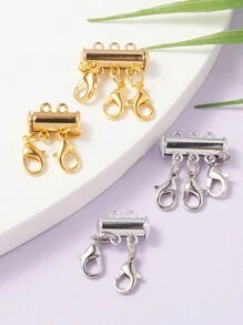 Conector deslizante de cierre de collar multicapa para cadenas de serpiente de múltiples hilos
