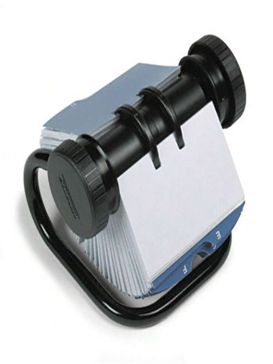 Rolodex 67236 Open Rotary Business Card File With 24 Guides Holds 400 2-1/4 X 4 Cards Black - 彩色 - 查看 1