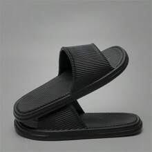 Sandales d'été unisexes, chaussons d'intérieur de maison et de salle de bain antidérapants, simples, , à semelle souple, confortables, légers et décontractés