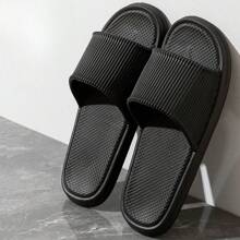 Sandales d'été unisexes, chaussons d'intérieur de maison et de salle de bain antidérapants, simples, , à semelle souple, confortables, légers et décontractés