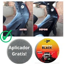 Cera POLY Revitalizante para Plástico, couro, para-choque, vinil + Espuma de Aplicação - Roxo - Visão 3