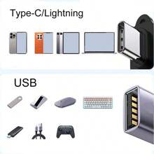 Adattatore convertitore OTG Type-C Micro USB a USB per telefono, tablet, laptop, mouse, tastiera e disco