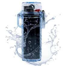 Funda impermeable para encendedor tipo BIC Regular, funda tipo manga J6, para actividades al aire libre y supervivencia, bolsa multifuncional sellada para encendedor