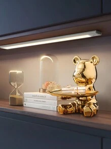 Eine keramische bärförmige Platte, dekorative Platte zum Aufbewahren und Präsentieren von Schmuck, geeignet für Esszimmer und Wohnzimmer Dekoration, Valentinstag, Schulbeginn