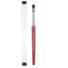 Pincel de uñas acrílicas Kolinsky, pincel de uñas acrílicas Kolinsky para aplicación de acrílico con mango de madera, kit de uñas acrílicas para salón de arte de uñas profesional, hogar y bricolaje