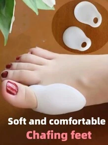 1 Paar/2 Paar/3 Paar weiche und bequeme Silikon Großzehen Seiten Protektions Polster, Anti-Reibungs- & Schmerzlinderung Hülsen, tragbar mit Socken, unisex