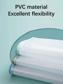 5 件/10 件加厚透明防水拉链文件夹，网格图案手持文件袋，适用于家庭、办公室、学习、试卷、文件存储和保护 - 彩色 - 查看 7