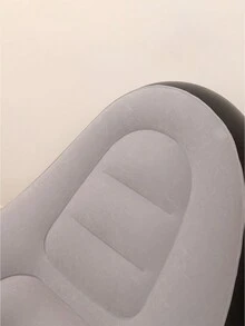 3st flockad uppblåsbar soffkuddsset, uppblåsbar fotpump ingår för tupplur och avkopplingskuddar