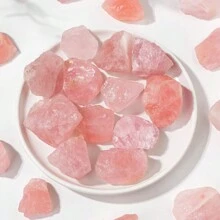 100g/Bag Natural Rose Quartz Mineral Specimen High Quality Pink Crystal Healing Irregularly Shaped Good-Looking Raw Stone Decoration - Rose Quartz - View 5