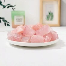 100g/Bag Natural Rose Quartz Mineral Specimen High Quality Pink Crystal Healing Irregularly Shaped Good-Looking Raw Stone Decoration - Rose Quartz - View 3