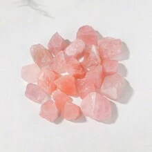 100g/Bag Natural Rose Quartz Mineral Specimen High Quality Pink Crystal Healing Irregularly Shaped Good-Looking Raw Stone Decoration - Rose Quartz - View 6