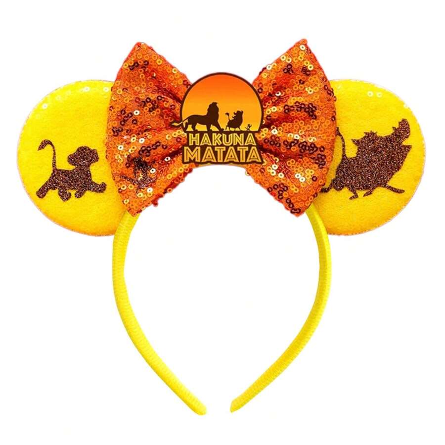 Lion King Ears Headbands For Wonmen Mufasa Hairbands Girl Pumbaa
