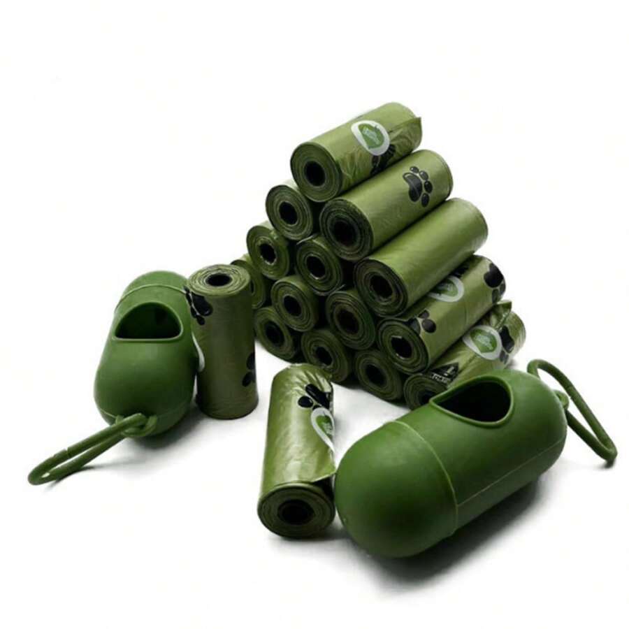 1pc Disposable Dog Poop Bag EPA Pet Waste Garbage Bag With Dispenser