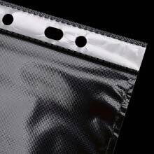 100pcs A4 Transparent Document Folder, Waterproof File Organizer, Fit Standard 2/3/4 Ring Binders Back To School, School Supplies
