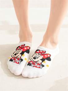 5 Pairs Soft, Breathable, Non-Slip Invisible Socks With Cute Donald Duck Design, Unisex