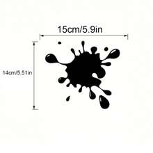 Car Stickers With Imprints, Interesting Stains, Decals, Door, Window Glass, Rear Bumper Decorative Stickers - Black Stains - View 2