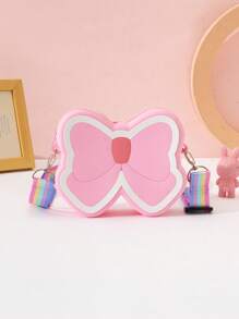 1 Máy Tính Trẻ Em Mới Hình Con Bướm Màu Trơn Chất Liệu Silicon Dây Kéo Túi Đeo Ngang, Ví Đựng Tiền Xu Thích Hợp Cho Sử Dụng Ngoài Trời & Đi Biển - A - Xem 14