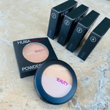 Polvo HuxiaBeauty #2 Matte Alta Cobertura 4 Tonos Diferentes Compacto Para Rostro LEODY - 02 Light Brown - Ver 4