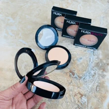 Polvo HuxiaBeauty #2 Matte Alta Cobertura 4 Tonos Diferentes Compacto Para Rostro LEODY - 02 Light Brown - Ver 6