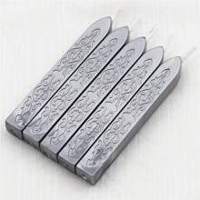 5pcs/Bag Sealing Wax Sticks With Wicks, Antique Metallic Totem Fire Manuscript Seal Wax For Wax Seal Stamp Back To School,Back To School,School Supplies - Multicolor - View 24