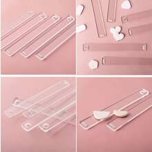 2pcs 2/3/4/5/6mm Polymer Clay Thickness Acrylic Roller Guide With Depth Adjusted Pottery Tool