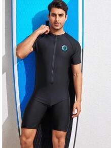 Boyfriend Style Men's Skin-Friendly Smooth Quick-Dry Bodysuit For Water Sports, Including Swimming, Surfing, Snorkeling, Rowing, Paddling And Other Water Activities