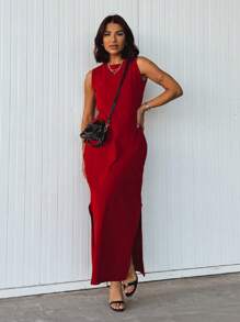 Women Dresses - Red - View 5