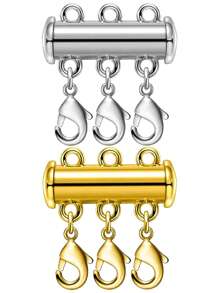 Conector deslizante de cierre de collar multicapa para cadenas de serpiente de múltiples hilos