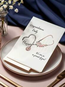1pc Custom Name Greeting Cards - Personalized Birthday, Graduation, And Appreciation Cards For Nurses, Doctors, Medical Assistants, And Essential Workers - Available In 5x7" And 10x7" Sizes - Perfect Gifts For Healthcare Heroes, Colleagues, And Loved Ones - Unique Designs, High-Quality Finish, Customizable Messages - Ideal For Birthdays, Graduations, Thank You Gifts, And Special Occasions Back To School