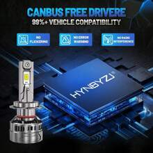 HYNBYZJ 2 piezas H4 H7 LED CANBUS H11 H1 9005 HB3 9006 HB4 H9 9012 Faros LED 320W de alta potencia 100000LM 6000K Bombillas de faro de coche 12V 24V - Blanco - Ver 6