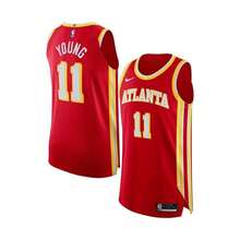 Boyfriend Style Men's Trae Young Red Atlanta Hawks 2022/23 Authentic Player Jersey - Icon Edition - Red - View 3
