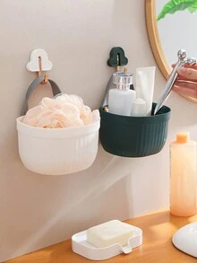 1入用途廣泛的洋蔥薑蒜收納籃，掛牆式耐用PP材料收納籃，適用於廚房、家居配件、掛式蒜頭洋蔥收納籃、廚房、夏季海灘派對、食品、露營、組織者、房間裝飾、廚房用品。 - 彩色 - 查看 3