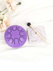 4.5 Inch 8 Notes Handpan Drum, Mini Steel Tongue Drum, Portable Hang Drum, Hand Drum, Beginner Simple Percussion Instrument, Ramadan Gift