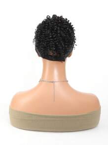 Extensiones de cabello rizado corto recogido a la moda con banda elástica, extensión de fibra sintética de moño para accesorios de cabello de mujeres y niñas