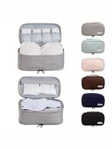 Underwear Storage Bag, Portable Zipper Underwear Organiser For Traveling, Women's Lingerie & Underwear Accessories - Multicolor - View 13