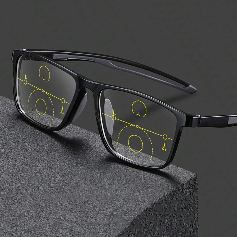 1 件装新款超轻眼镜，老年人运动防滑双光无度数眼镜，男女通用高清无度数眼镜 - 彩色 - 查看 1