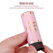 5/10 件 4.3 英寸婚礼迷你手持五彩纸屑炮，适用于庆典、典礼、派对、弹簧花管比赛、周年纪念、生日惊喜、摄影道具， - 彩色 - 查看 5