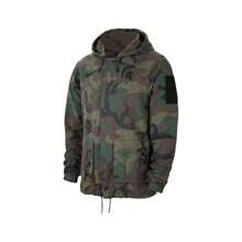 Nike Boyfriend Style Men's Camo Michigan State Spartans Military-Inspired Pack Lightweight Hoodie Performance Full-Snap Jacket - Camo - View 3
