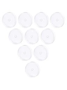 10/30/60Pcs Silicone Fixed Piercing Healing Discs Soft Flat Spacer Washer Anti Hyperplasia Anti-Sagging For Nose Ear Cartilage