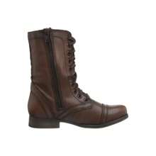 Steve Madden Troopa Combat Boot - Brown Leather - View 7